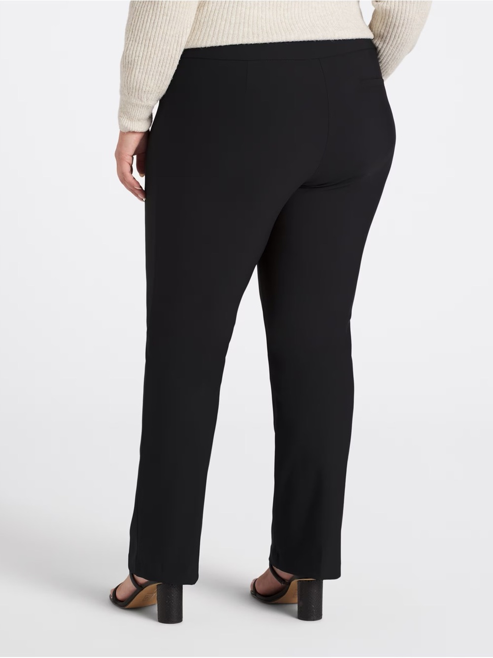 Tribal Black Straight-Leg Women's Trousers